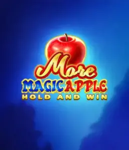 Discover the spellbinding allure of More Magic Apple Hold and Win Slot by 3 Oaks Gaming, featuring a shimmering red apple against a rich blue background. This image portrays the game's theme of enchantment and wonder. Suited for those enchanted by fairy-tale slots, the vibrant color scheme and appealing design draw players into the game's magical world. 