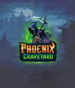 An immersive view of ELK Studios' Phoenix Graveyard slot, with its hauntingly beautiful graveyard and phoenix symbols. The visual highlights the slot's unique expanding reel feature, enhanced by its stunning symbols and gothic theme. The artwork conveys the game's mythological story of resurrection, making it enticing for those fascinated by mythology.